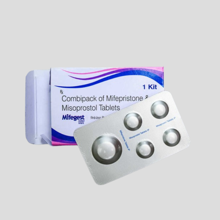 → Abortion medicine tablets close-up
